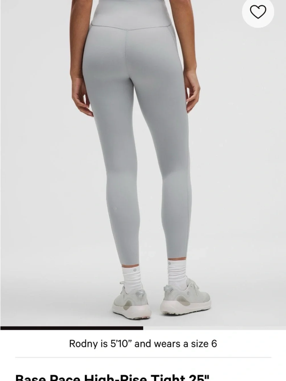 Lululemon High-Waist rhino Grey Active Leggings - Picture 2 of 2